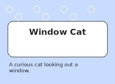 A curious cat looking out a window.